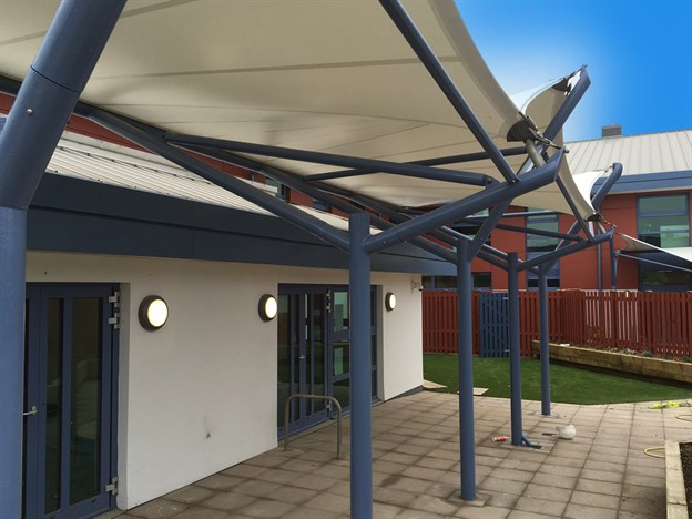 Walkway Canopy, Henry Bloom School, Isle of Man