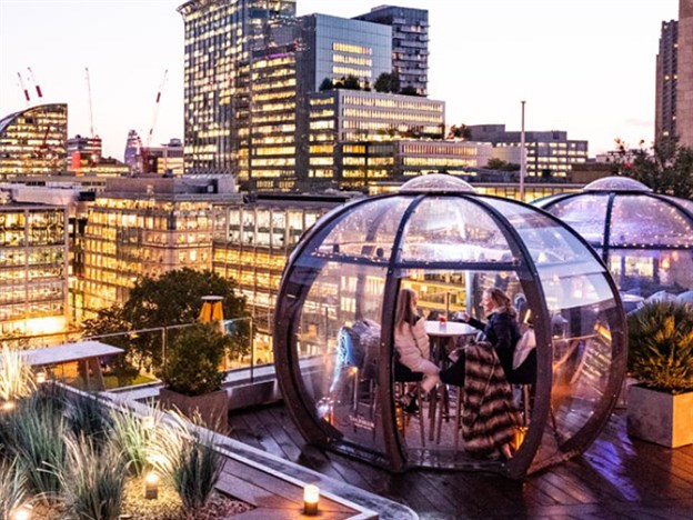 Outdoor Dining Dome and Pod | Dining Pods, The Aviary, London