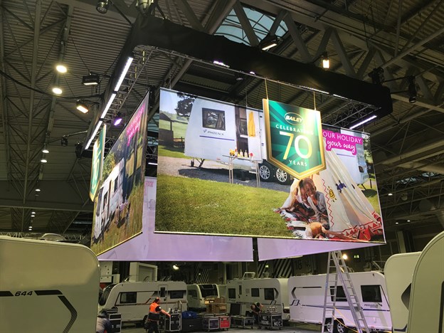 Printed Exhibition Banners, Bailey Caravans at the NEC