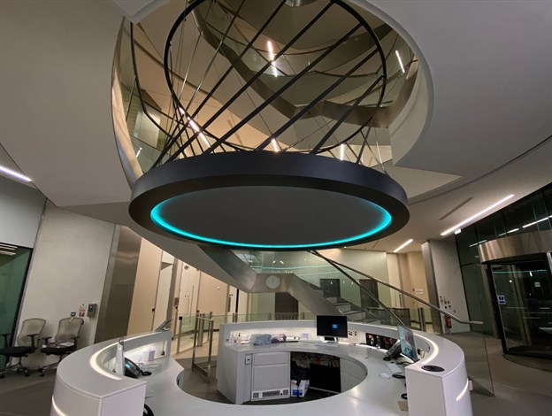 Overhead Reception Desk Feature